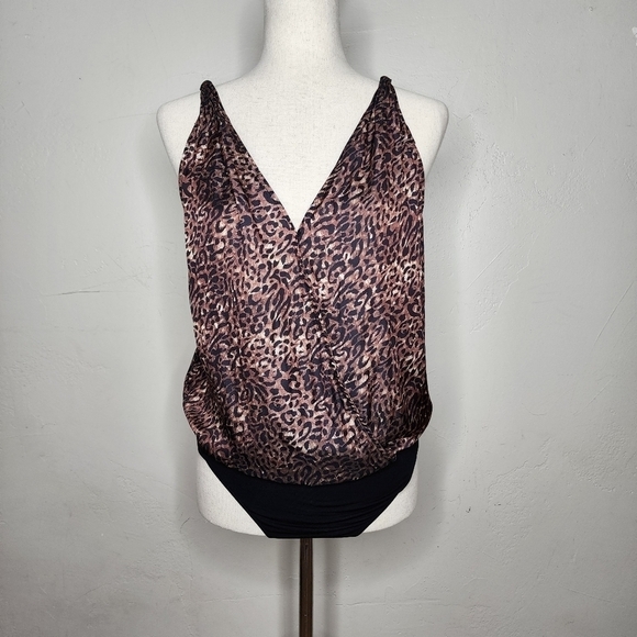 PAIGE Nadynne Animal Print Tank Bodysuit Size Small - Picture 6 of 13
